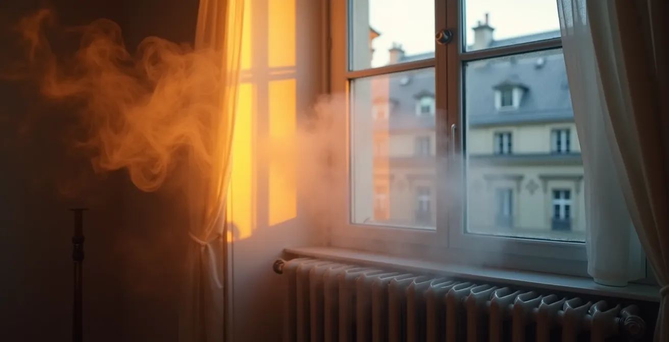 Capteur de température détectant une chute brutale lors de l'ouverture d'une fenêtre