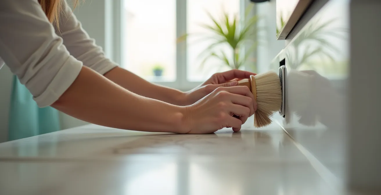 Entretien d'une bouche d'extraction VMC sans endommager le mécanisme hygroréglable
